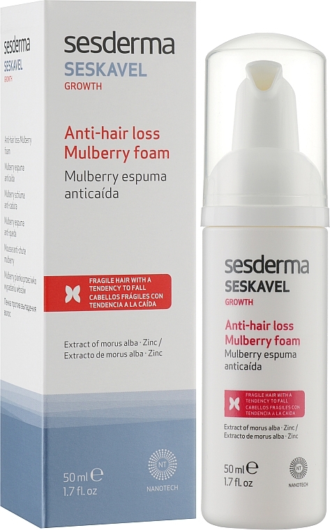 Anti Hair Loss Foam - Sesderma Seskavel Growth Anri-hair Loss Mulberry Foam — photo N2