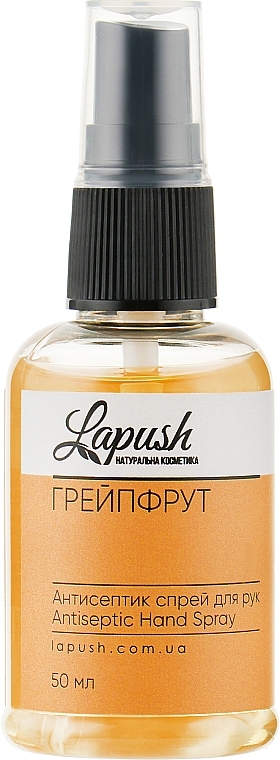 Antibacterial Antiseptic Hand Spray 'Grapefruit' - Lapush Antibacterial Antiseptic Spray — photo N1