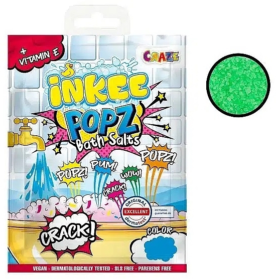 Bath Salt, green - Craze Inkee Popz Bath Salts — photo N1