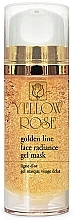 Fragrances, Perfumes, Cosmetics Facial Gold Gel Mask - Yellow Rose Golden Line Face Radiance Gel Mask