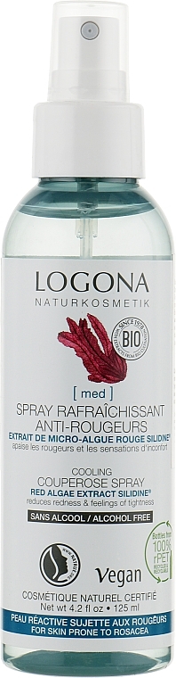 Anti-Couperose Facial Bio Spray - Logona Spray Rafraichissant Anti-Rougeurs — photo N1