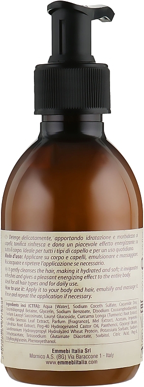 Men Hair & Body Wash - Emmebi Italia Gate Man Hair-Body Shampoo — photo N2