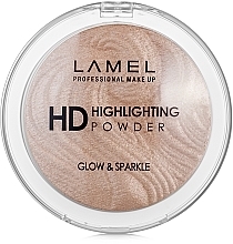Highlighting Powder - LAMEL Make Up HD Highlighting Glow & Sparkle Powder — photo N1