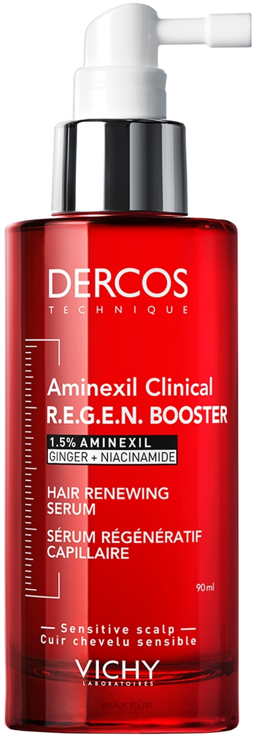 Strengthening & Stimulating Hair Serum - Vichy Dercos Aminexil Clinical R.E.G.E.N Booster Hair Renewing Serum — photo 90 ml