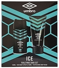 Fragrances, Perfumes, Cosmetics Umbro Ice - Set (deo/150 ml + sh/gel/150 ml)