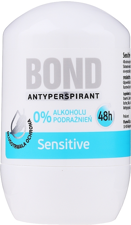 GIFT! Roll-On Antiperspirant Sensitive - Bond Expert Deodorant Antyperspirant Roll-On — photo N1