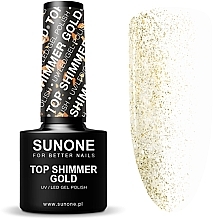 Shimmer Top Coat - Sunone Top Shimmer Gold — photo N2