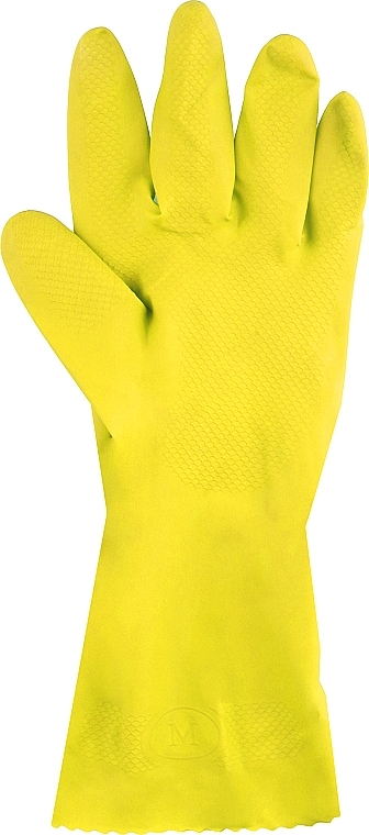 Latex Gloves for Household Use, size M, yellow - Jan Niezbedny — photo N1