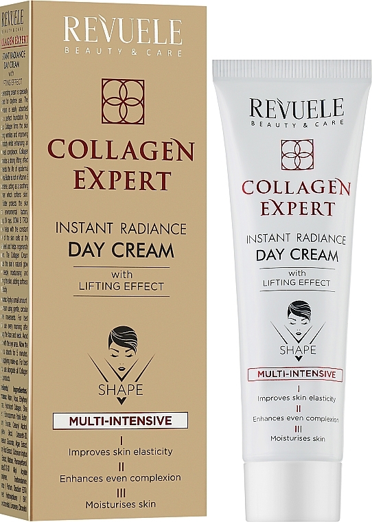 Facial Day Cream - Revuele Collagen Expert Instant Radiance Day Cream — photo N2