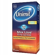 Fragrances, Perfumes, Cosmetics Condoms, 12 pcs. - Unimil Max Love Time Control