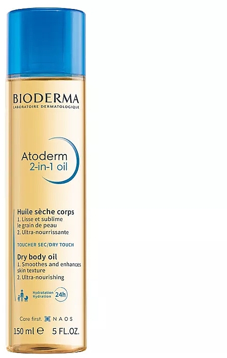 Dry Body Oil - Bioderma Atoderm 2 In 1 Oil — photo N1