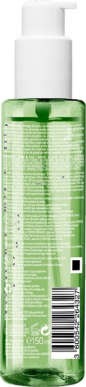 Facial Gel Wash - Garnier Bio Fresh Lemongrass Detox Gel Wash — photo N3