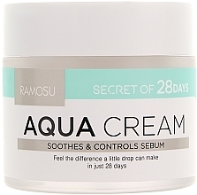 Fragrances, Perfumes, Cosmetics Moisturizing Soothing Seboregulating Cream - Ramosu Aqua Cream