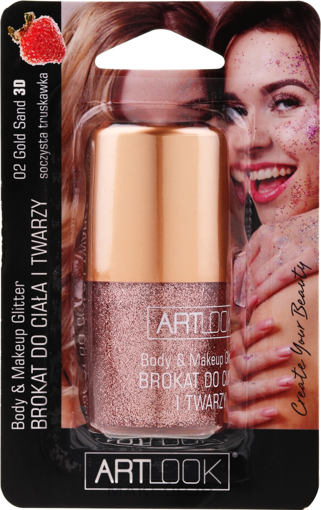 Body & Makeup Glitter - Artlook Body & Make Up Glitter — photo 02 - Gold Sand