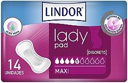 Sanitary Pads, 14 pcs - Hartmann Lindor Lady Pad Maxi — photo N1