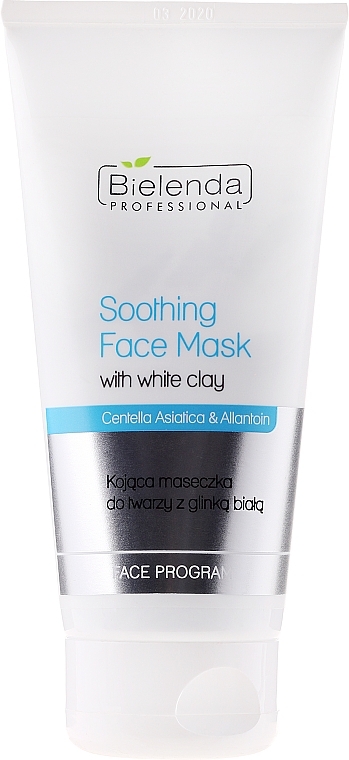White Clay Soothing Face Mask - Bielenda Professional Face Program Soothing Face Mask With White Clay — photo N1