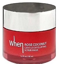Fragrances, Perfumes, Cosmetics Exfoliating Face Mask - When Rose Coconut Gentle Exfoliating Scrub Mask