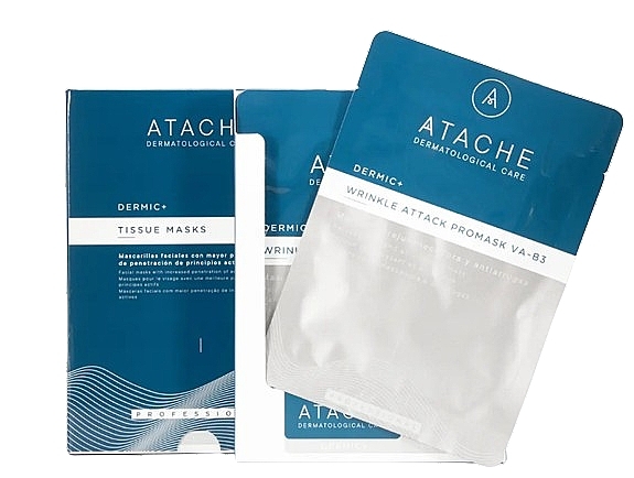 Cellulose Face Mask with Niacinamide - Atache Vital Age Promask Wrinkle Attack VA-B3 — photo N1