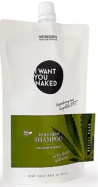 Hair Shampoo ‘Straight & Strong’ - I Want You Naked Holy Hemp Shampoo (Refill) — photo N1