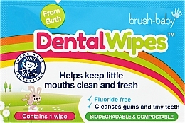 Disposable Baby Dental Wipes - Brush-Baby — photo N2