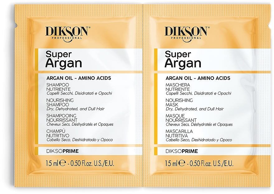 GIFT! Set - Dikson Super Argan (h/shm/15ml+h/mask/15ml) — photo N1