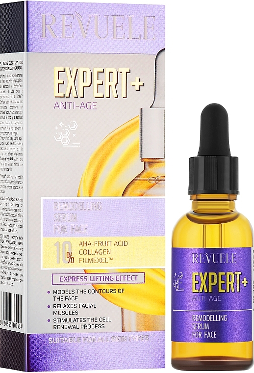 Face Serum - Revuele Expert Remodelling Face Serum Anti-Ageing Collagen — photo N2