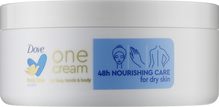 Face, Hand & Body Cream - Dove Body Love One Cream Nourishing Care — photo N1