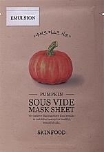 Fragrances, Perfumes, Cosmetics Pumpkin Facial Sheet Mask - Skinfood Pumpkin Sous Vide Mask Sheet