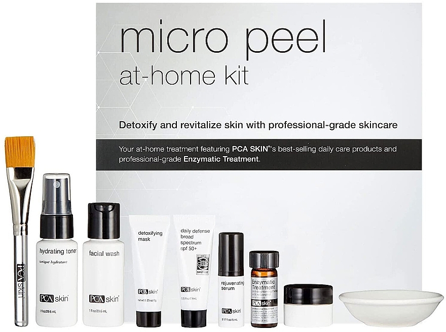 Set, 9 products - PCA Skin Micro Peel At-Home Kit — photo N1