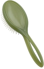 Hair Brush, green - Acca Kappa Infinito Brush Long Pom Pins — photo N2