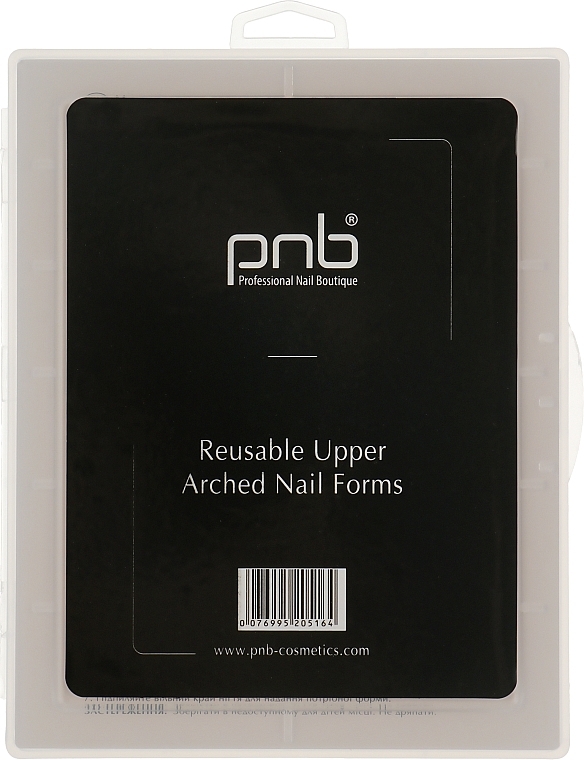 Reusable Upper Arched Nail Forms, tips - PNB Reusable Upper Arched Nail Forms — photo N1