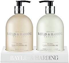 Fragrances, Perfumes, Cosmetics Set - Baylis & Harding Royal Bouquet Jojoba, Silk and Almond Oil (b/lot/500ml + soap/500ml)