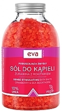 Fragrances, Perfumes, Cosmetics Cranberry & Sea Buckthorn Bath Salt with 10% Urea - Eva Natura Bath Salt 10% Urea