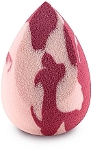Makeup Sponge, medium, slanted, pink-berry - Boho Beauty Bohoblender Pinky Berry Medium Cut — photo N7