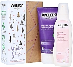 Fragrances, Perfumes, Cosmetics Set - Weleda Lavender & Almond Set (sh/gel/200ml + b/lot/200ml)