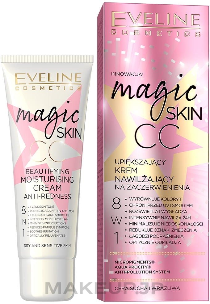 CC-Cream - Eveline Cosmetics Magic Skin CC Moisturising Cream Anti-Redness — photo 50 ml