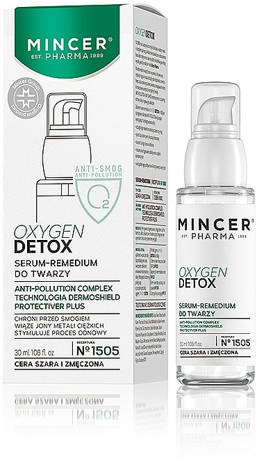 Face Serum - Mincer Pharma Oxygen Detox N°1505 Serum-Remedium Anti-Radical — photo N1