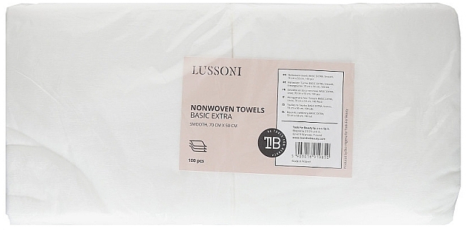 Disposable Non-Woven Perforated Towels Basic Extra, 70x50cm - Lussoni Nonwoven Towels — photo N1