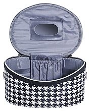 Fragrances, Perfumes, Cosmetics Makeup Bag with Houndstooth Pattern - Inter-Vion Black & White 415061