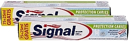 Fragrances, Perfumes, Cosmetics Set - Signal Protection Caries (toothpaste/75ml + toothpaste/25ml)