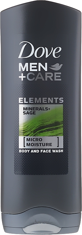 Moisturizing Face and Body Wash Gel - Dove Men+Care Elements Minerals+Sage Body Wash — photo N1