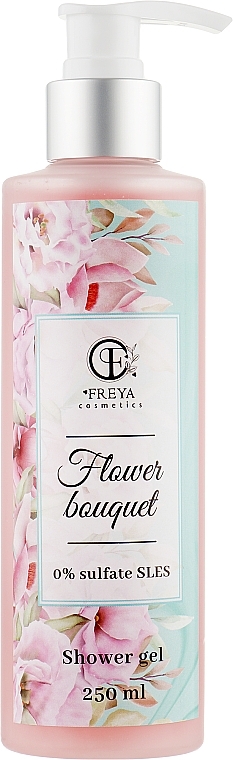 Sulfate-Free Shower Gel - Freya Cosmetics Flower Bouquet Shower Gel — photo N1