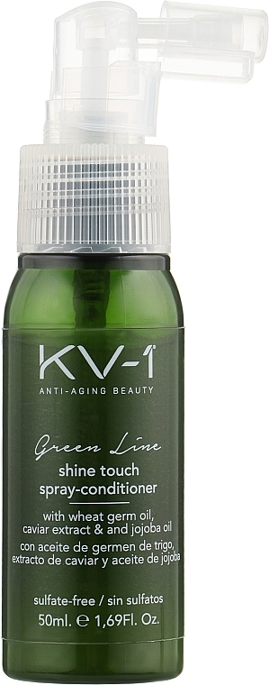 Leave-In Shine Conditioner Spray with Caviar Extract & Jojoba Oil - KV-1 Green Line Shine Touch Spray-Conditioner — photo N1