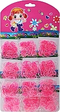 Fragrances, Perfumes, Cosmetics Silicone Hair Ties Set FA-5632, 12 packs, light pink - Donegal