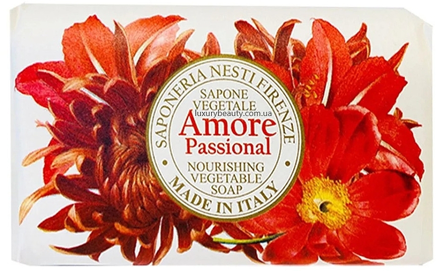 Vanilla, Almond, Orange, Tropical Fruits Soap - Nesti Dante Amore Passional Nourishing Vegetable Soap — photo N1