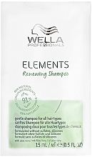 Fragrances, Perfumes, Cosmetics Renewing Shampoo - Wella Professionals Elements Renewing Shampoo (sample)