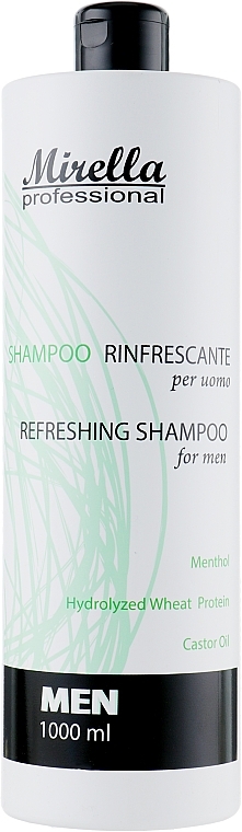 Menthol & Castor Oil Shampoo for Men - Mirella Professional Shampoo — photo N23