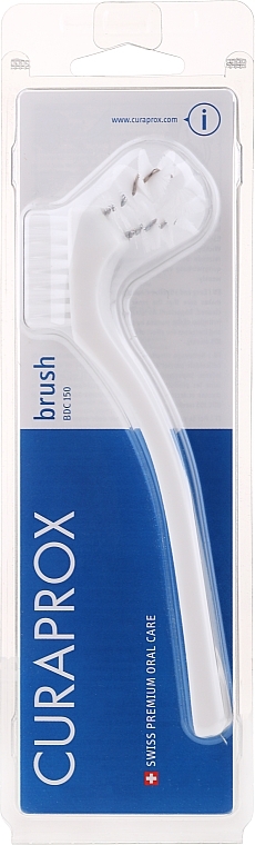 Denture Brush, white - Curaprox BDC150 — photo N4
