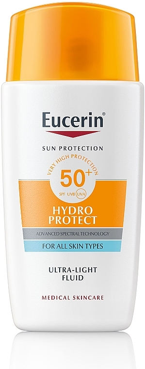 Sunscreen Fluid - Eucerin Sun Hydro Protect Ultra-Light Fluid SPF50 — photo N1