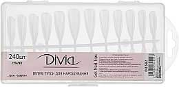 Fragrances, Perfumes, Cosmetics Gel Extension Tips 'Stiletto' Di1582 - Divia Gel Nail Tips Stiletto Di1582